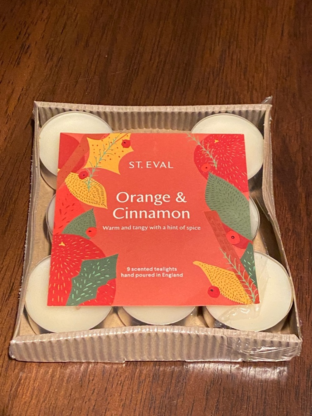 ST. EVAL Orange & Cinnamon Tealight Candle Set